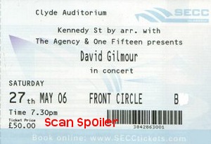 Clyde Auditorium ticket