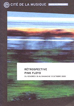 Pink Floyd Interstellar film retrospective programme cover