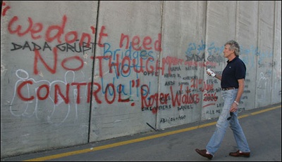 Roger Waters at Israeli wall