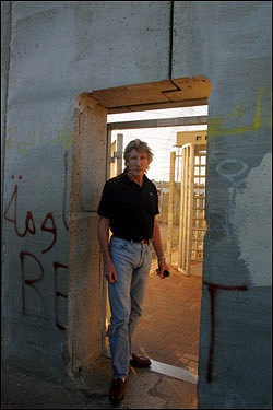 Roger Waters at Israeli wall