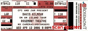 Rosemont Theatre Ticket