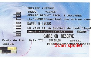 Théâtre Antique ticket