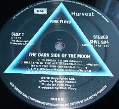 DSOTM vinyl label