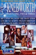 Knebworth DVD, including performances by Pink Floyd, Phil Collins, Elton John, Robert Plant, and more