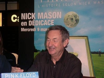 Nick Mason signing Inside Out in Paris