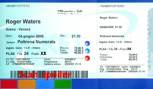 Ticket scan - Verona