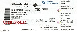 Ticket scan - Verona